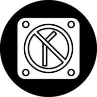 Global Movement Say No to Straws Glyph Circle Inverted vector