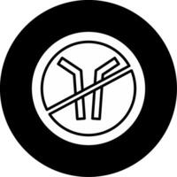Protect Oceans on Straw Free Day Glyph Circle Inverted vector