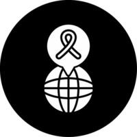 Educational Book on Neurodiversity Topics Glyph Circle Inverted vector