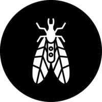 Underwater Caddisfly Glyph Circle Inverted vector