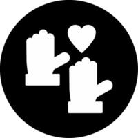 Active Volunteer Service Recognition Glyph Circle Inverted vector
