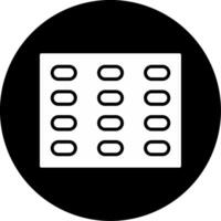 Technical Free Climbing Adventure Glyph Circle Inverted vector