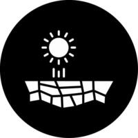 Drought Response and Relief Icon Glyph Circle Inverted vector