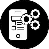 Interactive Color Picker Tool Glyph Circle Inverted vector