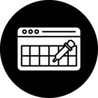 Customized Website Appearance Editor Glyph Circle Inverted vector