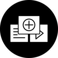 Creative Content Making Platform Glyph Circle Inverted vector