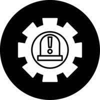 Emergency Disaster Management Services Glyph Circle Inverted vector