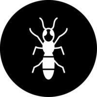 Erratic Crazy Ant Glyph Circle Inverted vector