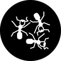 Tree Dwelling Green Tree Ant Glyph Circle Inverted vector