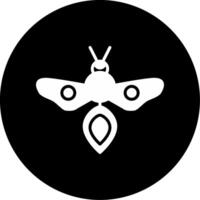Clay Using Mason Bee Glyph Circle Inverted vector
