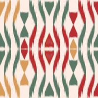 Abstract geometric Ikat pattern seamless fpr cloth, fabric, texture, wrapping vector