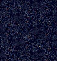 Fireworks, happy fireworks Seamless pattern. graphic line ink illustration. celebration with background. design for fashion graphics, textile prints, fabrics, wallpapers. vector