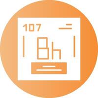 Bohrium Chemical Gradient Circle Icon vector