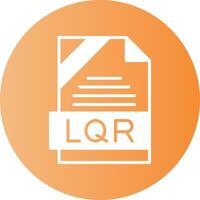 LQR Format Solid Gradient Circle Icon vector