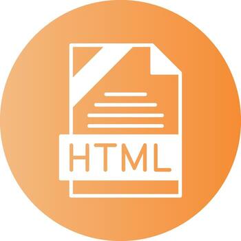 html formato sólido degradado circulo icono vector