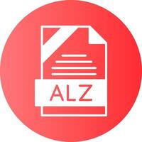 ALZ Format Solid Gradient Circle Icon vector