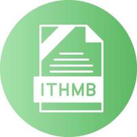 ITHMB Format Solid Gradient Circle Icon vector