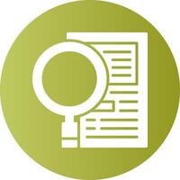 Recruitment Process Solid Gradient Circle Icon vector
