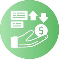 Benefits Solid Gradient Circle Icon vector