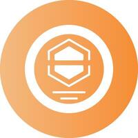Company Logo Solid Gradient Circle Icon vector