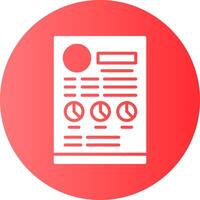 CV Solid Gradient Circle Icon vector