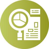 Recruitment Analytics Solid Gradient Circle Icon vector