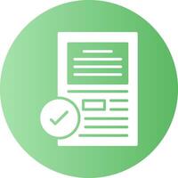 Test Solid Gradient Circle Icon vector