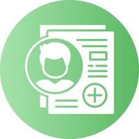 New Hire Solid Gradient Circle Icon vector
