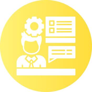 formación sólido degradado circulo icono vector