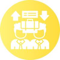 Equal Opportunity Solid Gradient Circle Icon vector