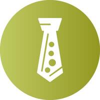 Tie Solid Gradient Circle Icon vector
