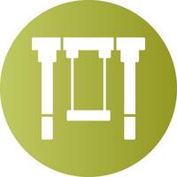 Swing Solid Gradient Circle Icon vector