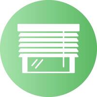 Blinds Solid Gradient Circle Icon vector