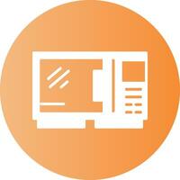 Oven Solid Gradient Circle Icon vector