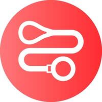 Dog leash Solid Gradient Circle Icon vector