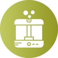 Humidifier Solid Gradient Circle Icon vector
