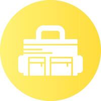Diaper bag Solid Gradient Circle Icon vector