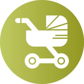 paseante sólido degradado circulo icono vector