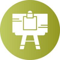 Artists canvas Green Circle Icon Design vector