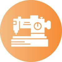 Sewing machine Solid Gradient Circle Icon vector