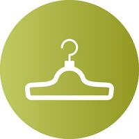 Clothes hanger Solid Gradient Circle Icon vector