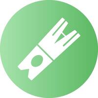 Clothespin Solid Gradient Circle Icon vector