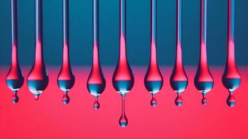 Row of Test Tubes in a Colorful Medical Lab Setting photo