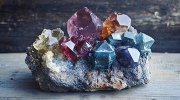 Unique Collection of Vibrant Minerals Unearthed from Deep Mine Layers photo