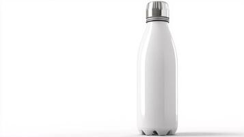 Reusable Water Bottle with Modern Design on a White Background photo