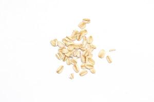 oatmeal on a white background photo