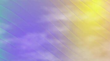 Rainbow background with clouds and rainbow stripes video