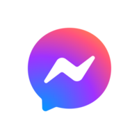 Messenger Old Icon, App Logo, Editable Transparent Background Social Media Design for Digital Download png