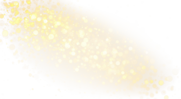 Sparkling gold bokeh effect on a light tan surface png