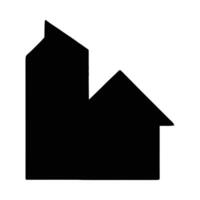 Building house architecture home construction property real estate residence structure silhouette shape graphic design vector